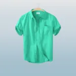Men's Stylish Half Sleev Casual Solid Shirt ( Paste)
