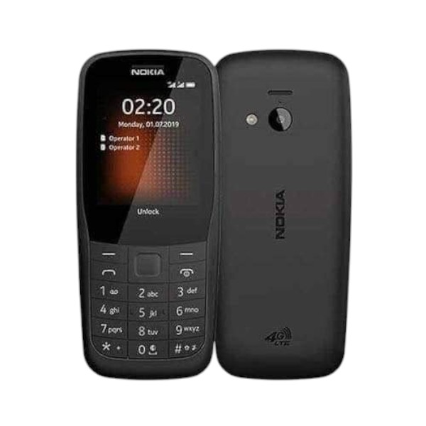 Nokia 220 4G Black Colour Mobile Phone (New)