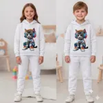 Kids Hoodie and Pant Set for Boys and Girls, 1 to 10 Years