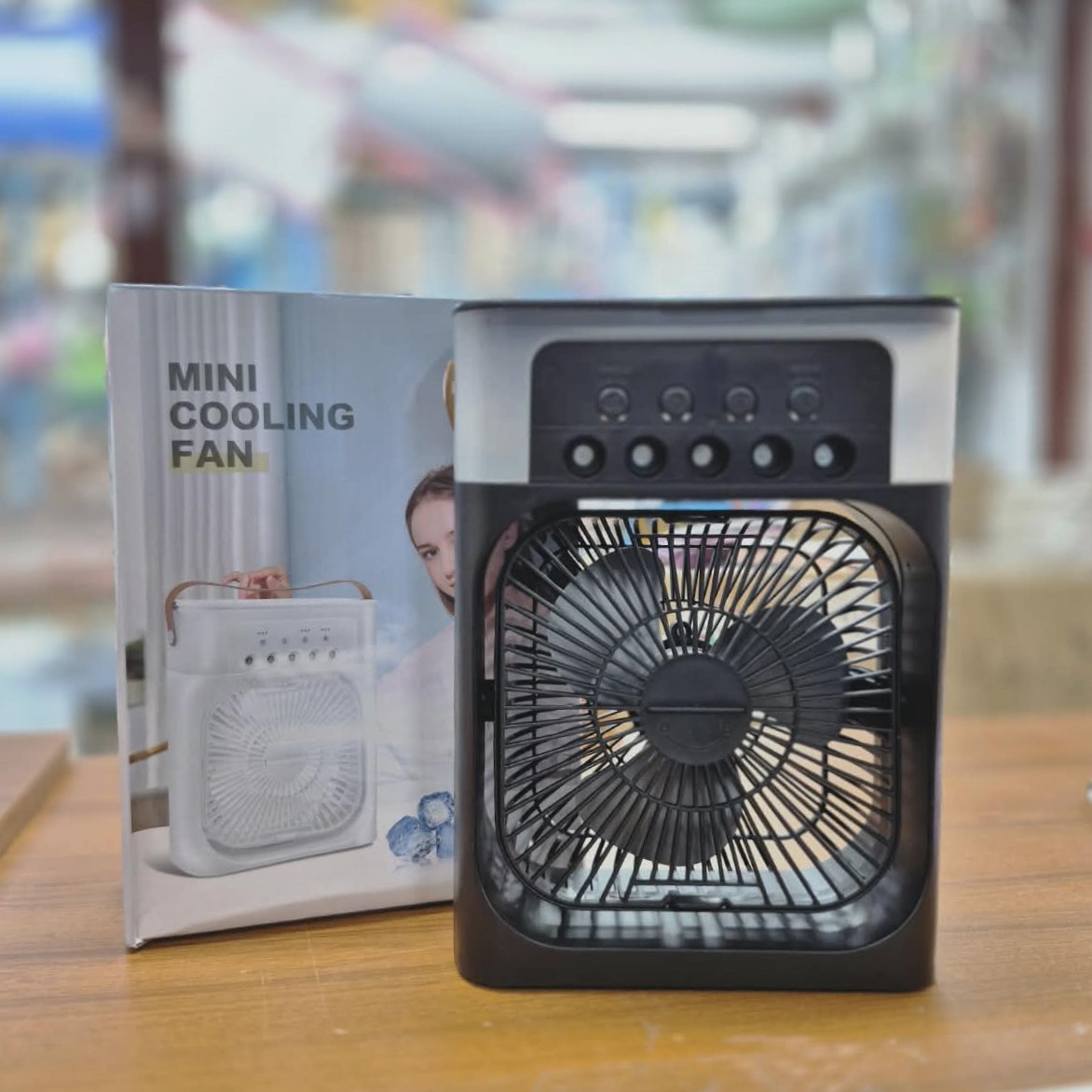 Air Cooling USB Fan with LED Night Light Water Fan