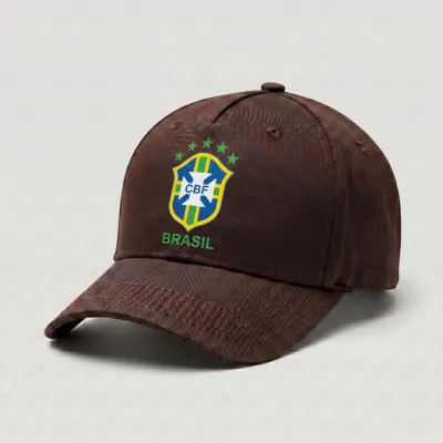 Premium Dark Coffee Brazil National Team Supporter Cap