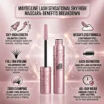 Maybelline Sky High Washable Mascara - 801 Very Black (Limited Edition) (USA)