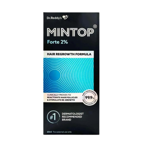 Dr. Reddy's Mintop Forte 2% Hair Regrowth Formula 60ml (India)