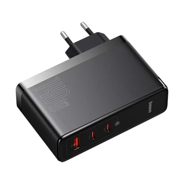 Baseus CCGP100201 GaN5 Pro USB & Dual USB-C 140W EU Black Charger