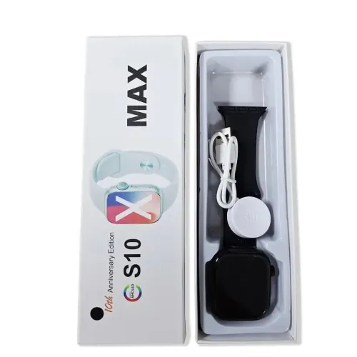 S10 Max Laxasfit Smart Watch 2.29 Inch AMOLED Display NFC Bluetooth Call Wireless Charging