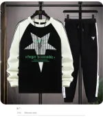 Men's Cotton T-Shirt and 280 GSM Trouser Set, 6 Colours
