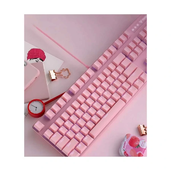 Rapoo V500PRO Backlit Wired Pink Mechanical Gaming Keyboard