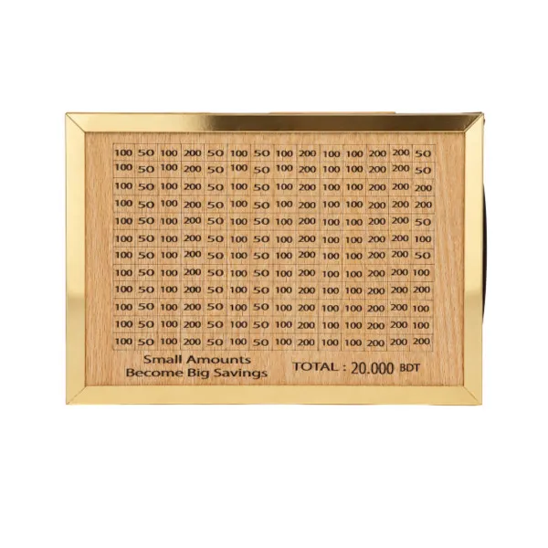 Wooden Money Saving Box (Piggy Bank) 20,000 tk