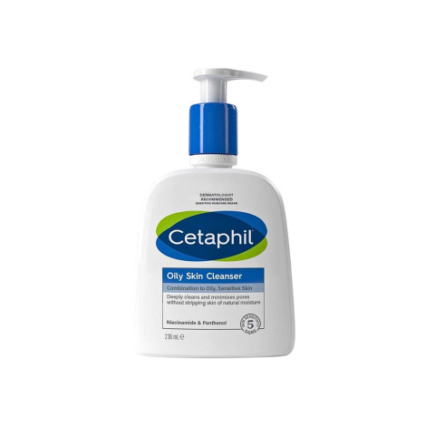 Cetaphil Oily Skin Cleanser Combination to Oily, Sensitive Skin 236ml (Canada)