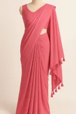 Weightless Georgette Saree with Matching Blouse Piece