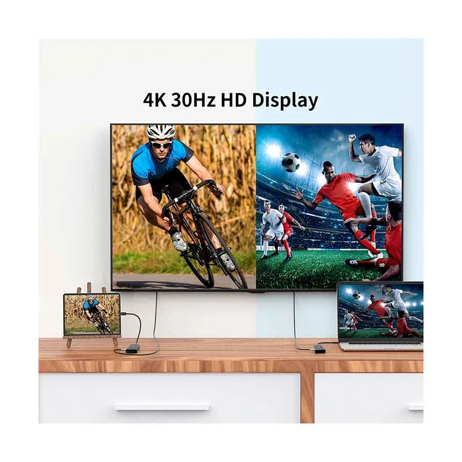 Yuanxin X-80107 USB-C Dock HDMI, USB 3.0, Dual USB 2.0, PD, TF & SD