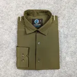 Premium China Micro Stig Shirt (Formal / Casual) (Olive)