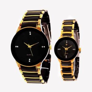 Stylish Stainless Steel Bracelet Analog COUPLE Watch