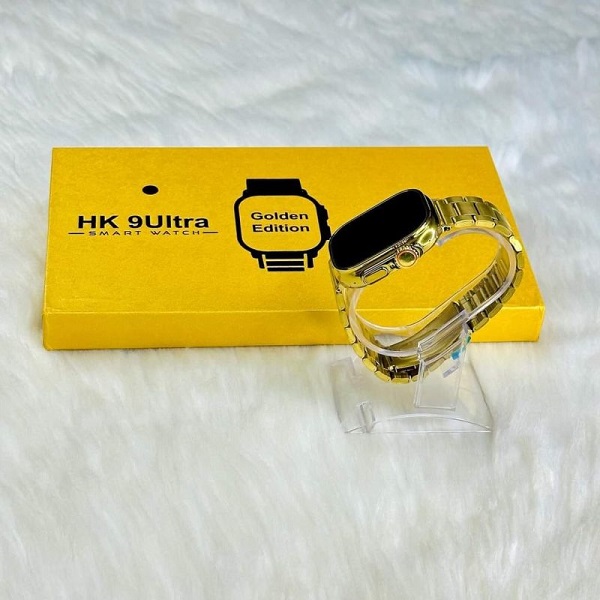 HK 9Ultra Smartwatch Golden Edition (Dual Straps)