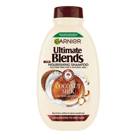 Garnier Ultimate Blends Coconut Milk & Macadamia Nourishing Shampoo 400ml (Poland)