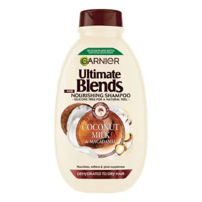 Garnier Ultimate Blends Coconut Milk & Macadamia Nourishing Shampoo 400ml (Poland)