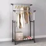 Double Pole Clothes Rack