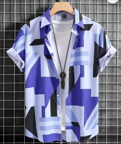 Men's Half Sleeve Cotton Shirt for Summer, M to XXL