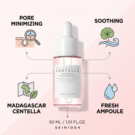 Skin 1004 Madagascar Centella Poremizing Fresh Ampoule 30ml (Korea)