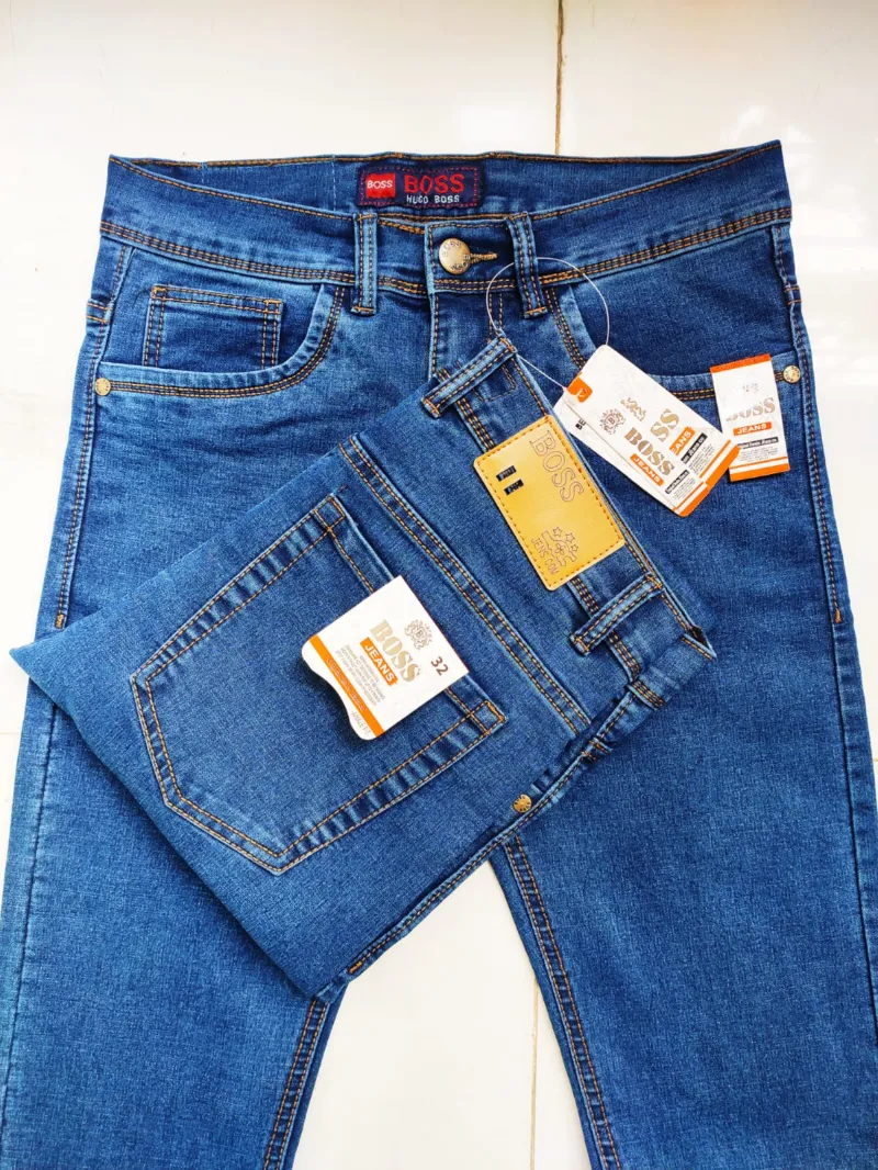Men's Semi Narrow Slim Fit Denim Pant, 12 oz Stretch Cotton