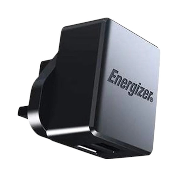 Energizer ACA2CUKUMC3 17W Dual USB UK Black Charger