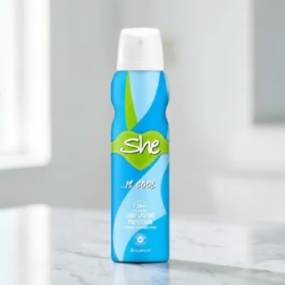 She Is Cool Long Lasting Protection Perfumed Deodorant Spary 150ml (Turkey)