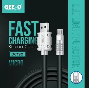 Geeoo DC-130 Liquid Silicone 3A Charging Data Cable