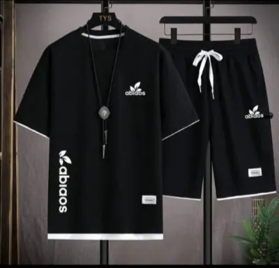 Men's 160 GSM Jersey T-Shirt with Three Quarter Pants