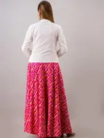 AC Cotton Gown Koti Two Piece with Embroidered Koti