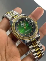 Silver Round Dial Quartz Watch - Stainless Steel