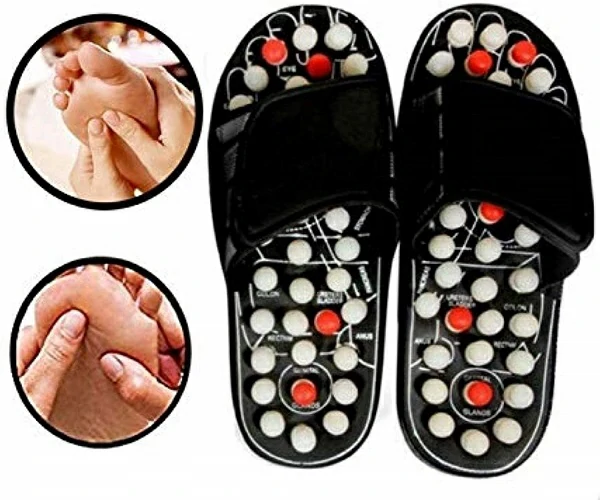 Foot Massage Slipper- Black