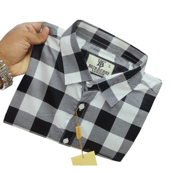 Stylish Cotton Full Sleeve Check Shirt