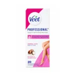 Veet Professional Ready To Use Full Body Shea Butter & Acai Berry Scent 20 Wax Strips (France)