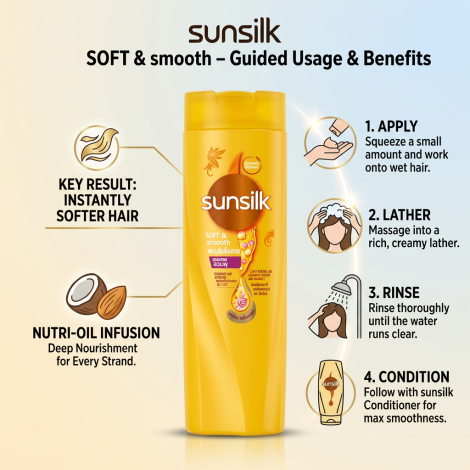 Sunsilk Soft & Smooth Shampoo 300ml (Thailand)