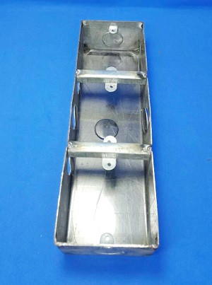 3 Gang Steel Switch & Socket Box Concealed Box - 18 Gauge