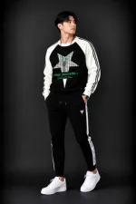 Men's Pure Cotton Full Sleeve T-Shirt and Trouser Set, 200 GSM