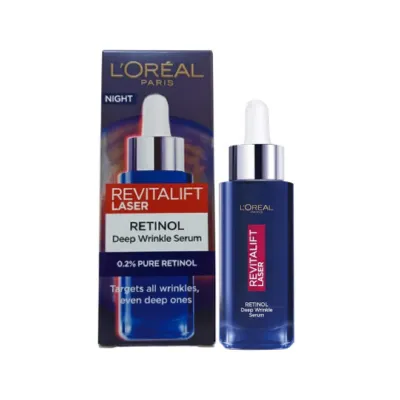 L'Oreal Revitalift Laser Retinol Deep Wrinkle Night Serum 30ml (Germany)