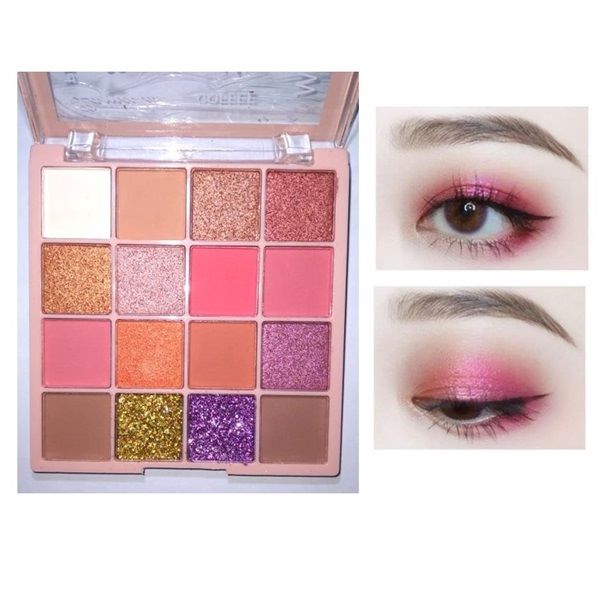 16 Color Eyeshadow Palette Lameila Glitter Diamond Sequin