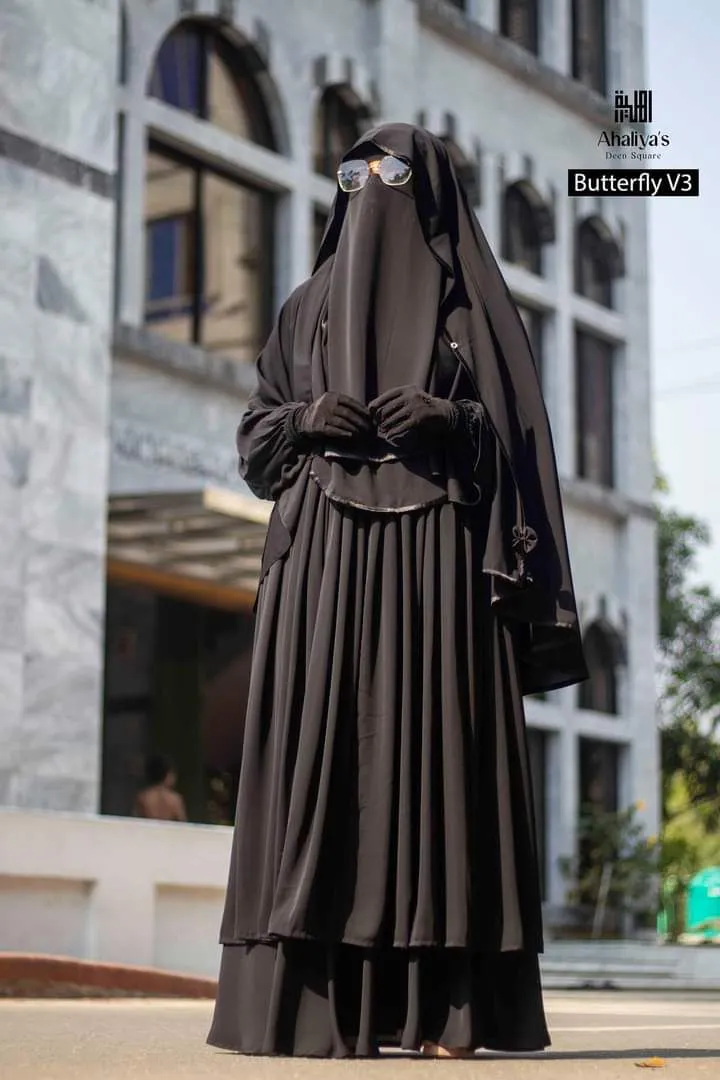 Samia Borka Full Set with Hijab and Niqab, Body 36 to 46