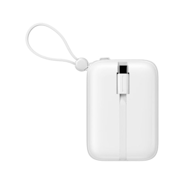 HAVIT PB5215 10000mAh Display Power Bank With Usb-C & Lightning Cable – White