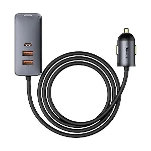 Baseus Share Together CCBT-A0G Dual USB & Dual USB-C 60W Car Fast Charger