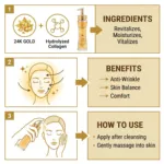 3W Clinic Collagen & Luxury Gold Essence 150ml (Korea)