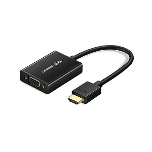 Ugreen MM102 (40233) HDMI Male to VGA Female Black Converter with Audio