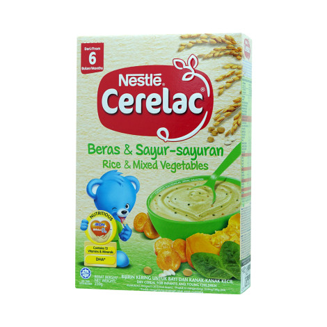 Nestle Baby Cerelac Rice & Mixed Vegetables - 250g (Singapore)