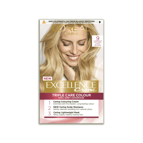 L'Oreal Excellence Creme Triple Care Colour - 9 Natural Light Blonde (Belgium)