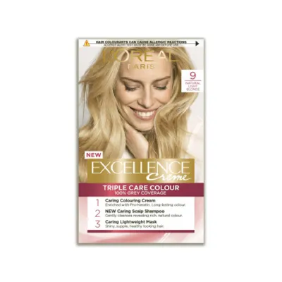 L'Oreal Excellence Creme Triple Care Colour - 9 Natural Light Blonde (Belgium)
