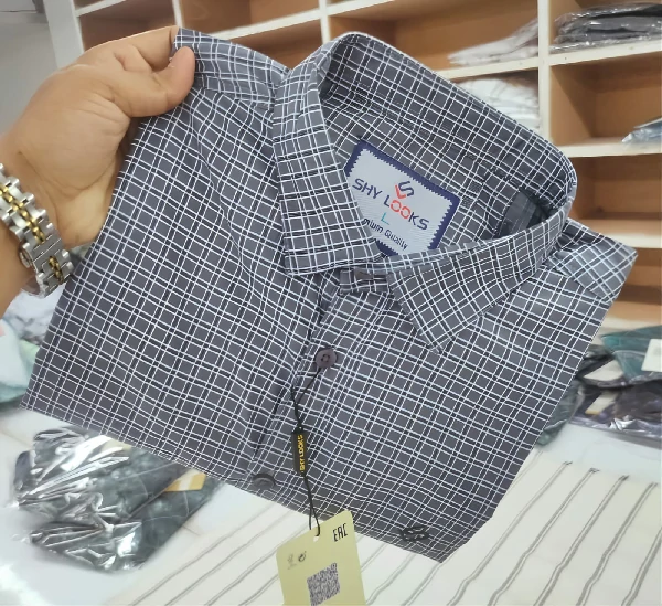 Cotton full Sleeve Check Shirt for Men's