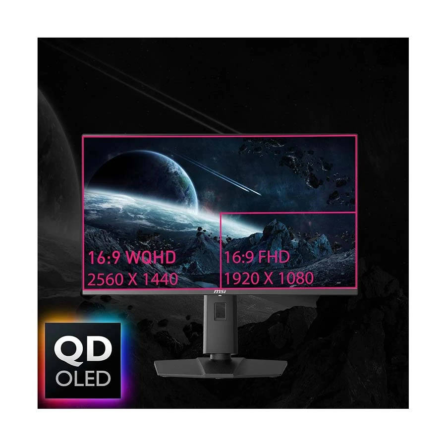 MSI MPG 271QRX QD-OLED 27 Inch WQHD 360Hz Gaming Monitor