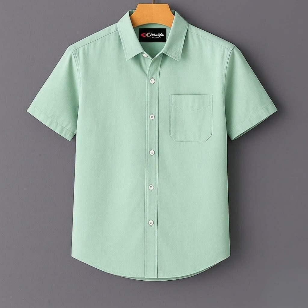 Men's Solid Half Sleeve Shirt in Soft Oxford Cotton, M to XXL