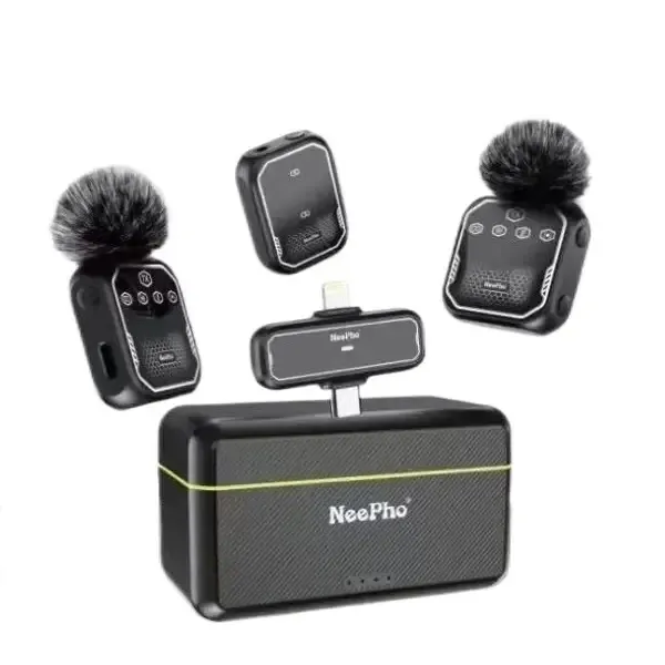 Neepho NP-61 Wireless Microphone for Type-C, iPhone & Camera